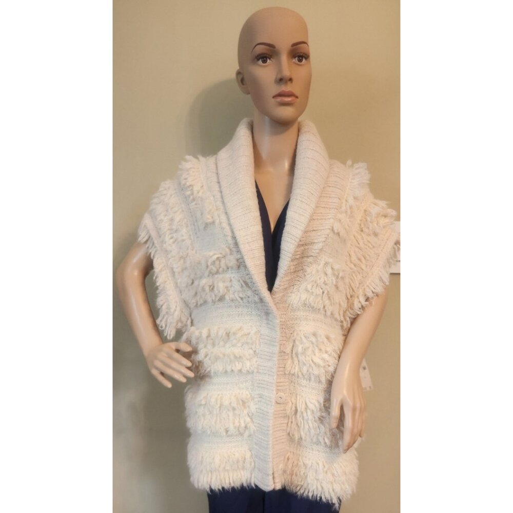 Anthropologie Shaggy Sweater Vest